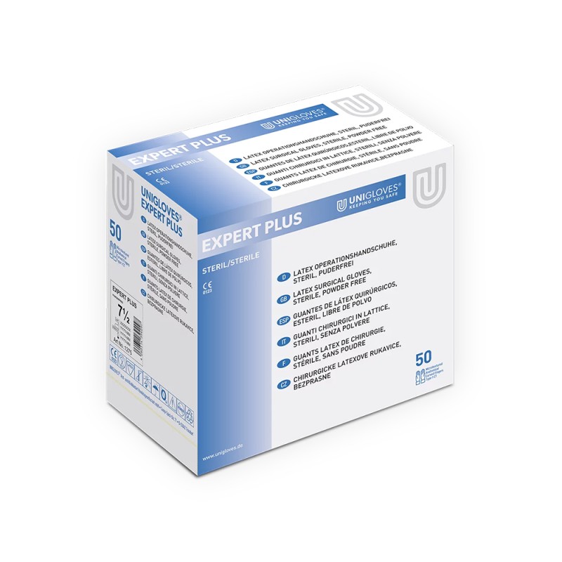 Manusi chirurgicale sterile Unigloves Expert Plus-marimea 7.0-50 buc/cutie