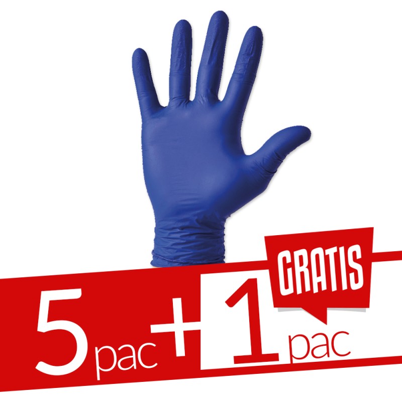 PACHET MANUSI EXAMINARE NITRIL-MARIME-M- 200 BUC/PAC 5+1 gratis
